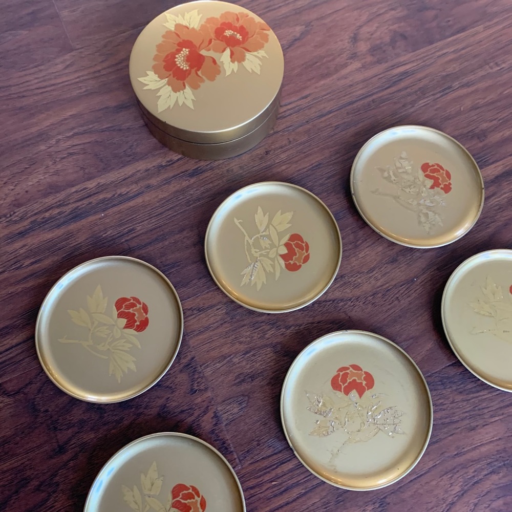 Vintage Otagiri coaster set
